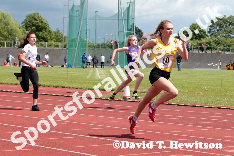 200 metres at the Annual Inter-Counties Schools, Cleveland v Cumbria v Durham v Northumberland at Claireville Stadium, Middlesbrough